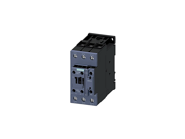 Contactor de Potencia SIRIUS Siemens 3RT2 50A 22kW 400V 110V AC Tripolar Tamaño S2